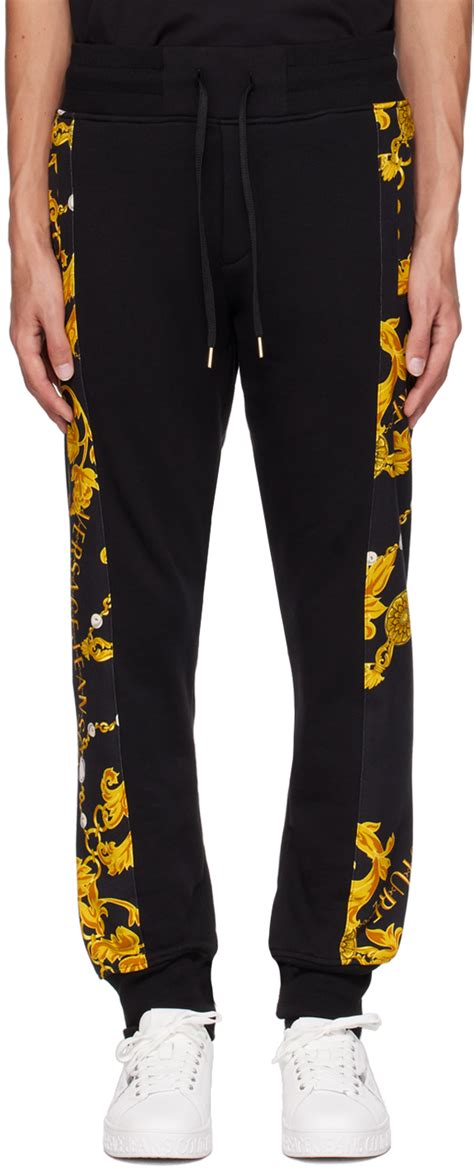 versace jeans couture sweatpants|velvet tracksuit men's versace.